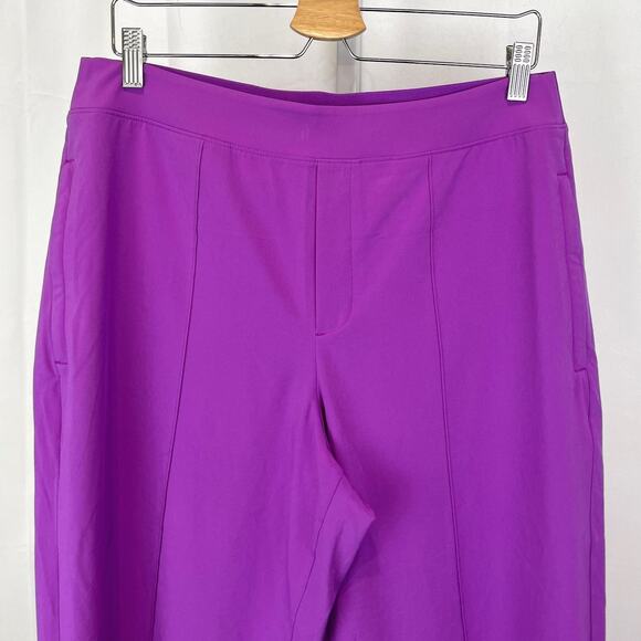 ATHLETA Vienna Slim Pants High Rise 882642 Stretch Purple Size 12 Petite 12P - Picture 4 of 10